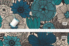 Japanese Fabric Mattina Di Vacanza Isla Floral - D - 50cm