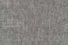 Japanese Fabric 100% Linen Chambray - black - 50cm