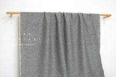 Japanese Fabric 100% Linen Chambray - black - 50cm