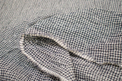 Japanese Fabric Shokunin Collection Yarn-Dyed Mini Gingham - navy - 50cm