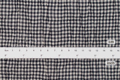 Japanese Fabric Shokunin Collection Yarn-Dyed Mini Gingham - navy - 50cm