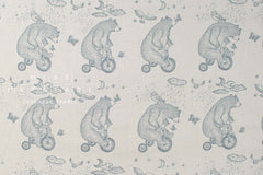 Japanese Fabric Bears Riding Bicycles - B3 - 50cm