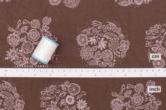 Japanese Fabric Corduroy Mjuk Woodblock - A4 - 50cm