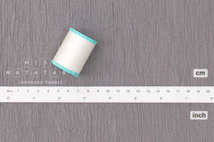 Japanese Fabric Shokunin Collection Hand-Dyed Sun-Dried Crepe - taupe grey - 50cm