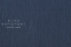 Japanese Fabric Shokunin Collection Hand-Dyed Sun-Dried Crepe - navy - 50cm