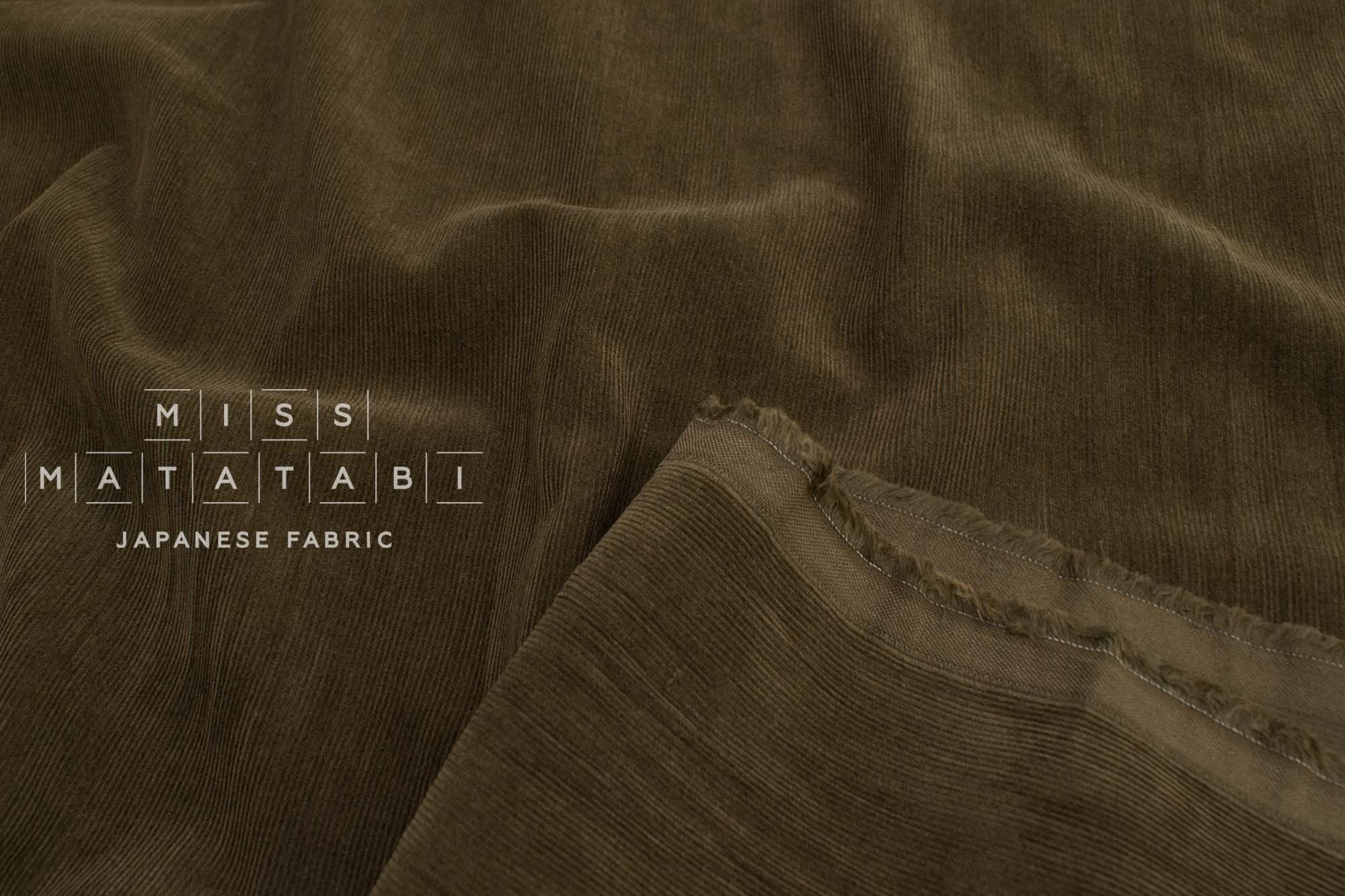 Japanese Fabric Shokunin Collection Sun-Dried Corduroy - 4 - 50cm