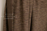Japanese Fabric Shokunin Collection Yarn-Dyed Slub Kasuri - brown - 50cm