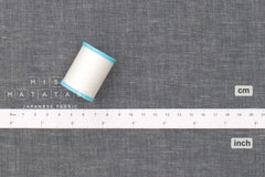 Japanese Fabric Linen Blend Chambray - black chambray - 50cm