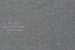 Japanese Fabric Linen Blend Chambray - black chambray - 50cm