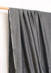 Japanese Fabric Linen Blend Chambray - black chambray - 50cm