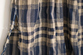 Japanese Fabric Shokunin Collection Yarn-Dyed Wool Blend Check Plaid - blue - 50cm