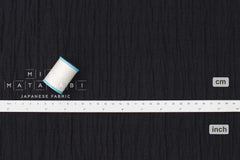 Japanese Fabric Shokunin Collection Yarn-Dyed Double Gauze - black - 50cm