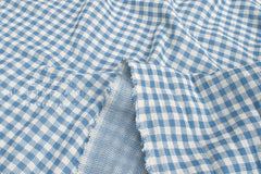 Japanese Fabric Shokunin Collection Yarn-Dyed Gingham - light blue - 50cm