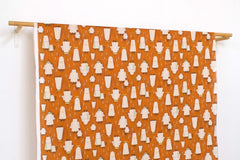 Japanese Fabric Spooky Cats - orange - 50cm