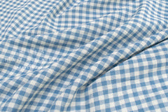 Japanese Fabric Shokunin Collection Yarn-Dyed Gingham - light blue - 50cm
