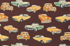 Japanese Fabric Classic Cars - E - 50cm