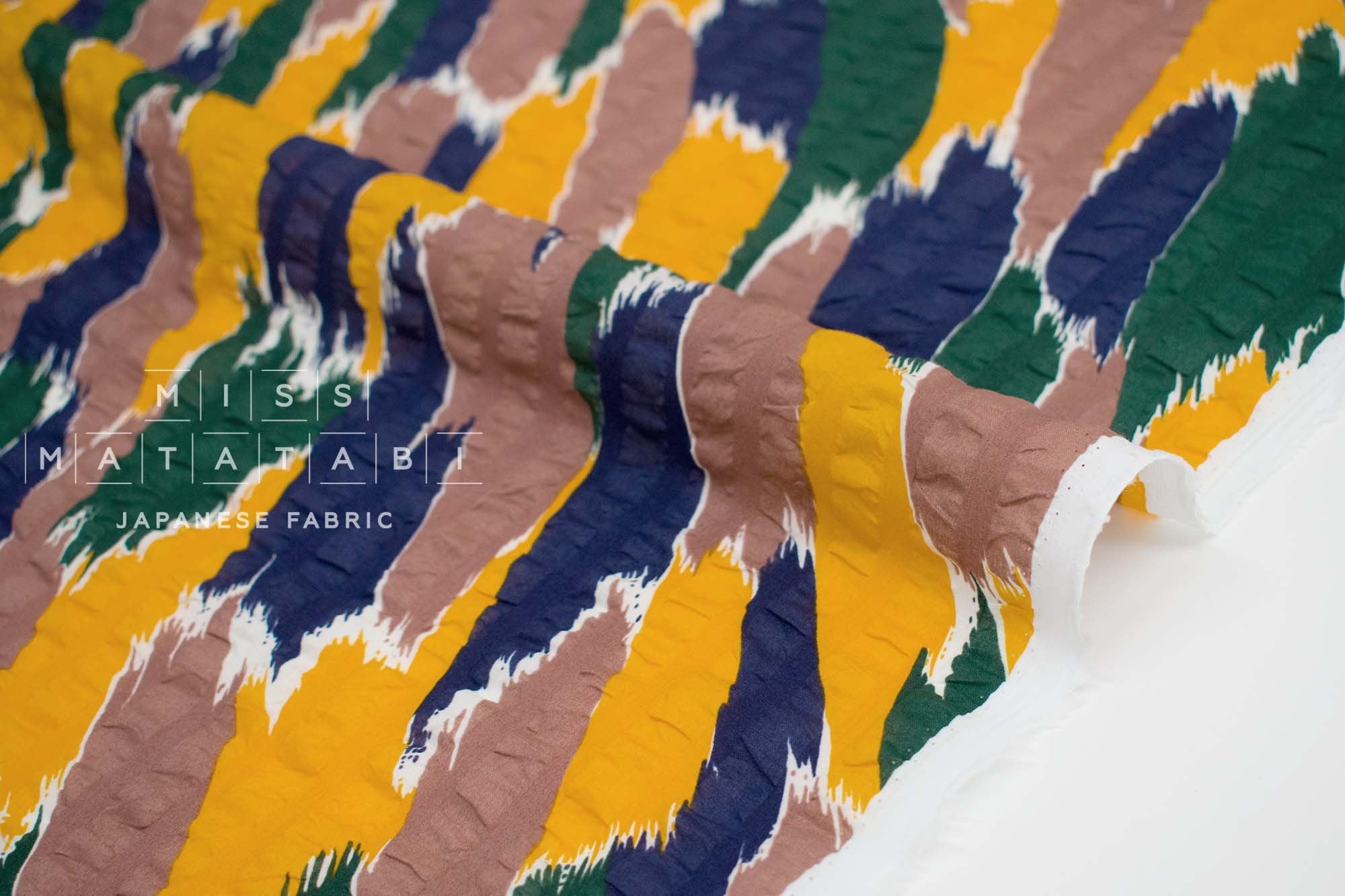 Japanese Fabric Gloria Seersucker - C - 50cm