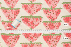 Japanese Fabric Big Strawberries - B - 50cm