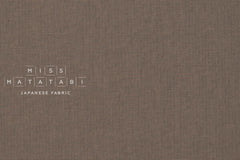 Japanese Fabric Classical Cotton Linen Blend Canvas Solids - taupe - 109 - 50cm