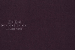 Japanese Fabric Shokunin Collection Worsted Yarn Dyed Wool Gauze - berry - 50cm