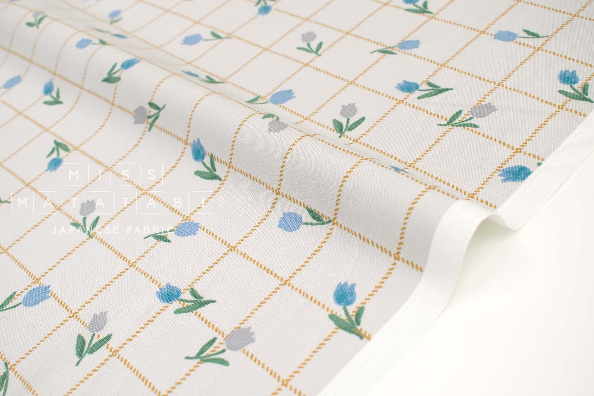 Japanese Fabric Tulips Panel - 60cm