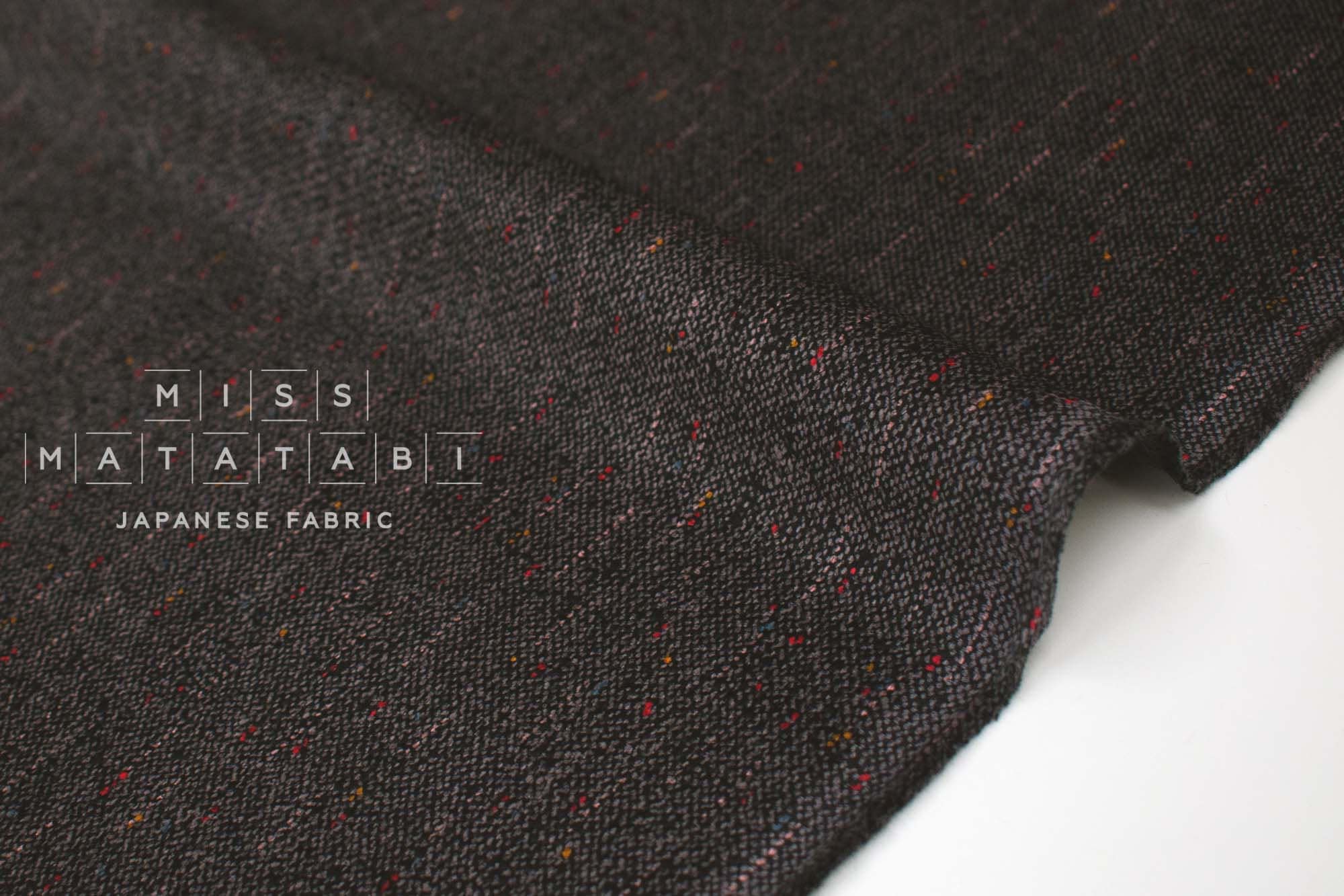 Japanese Fabric Nep Corduroy - dark navy blue - 50cm