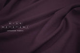 Japanese Fabric Shokunin Collection Worsted Yarn Dyed Wool Gauze - berry - 50cm
