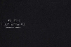 Japanese Fabric 100% Wool Crepe Georgette - black - 50cm