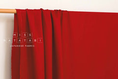 Japanese Fabric 100% Wool Crepe Georgette - red - 50cm