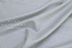 Japanese Fabric 100% Wool Crepe Georgette - light grey - 50cm