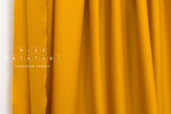 Japanese Fabric 100% Wool Crepe Georgette - bright mustard - 50cm