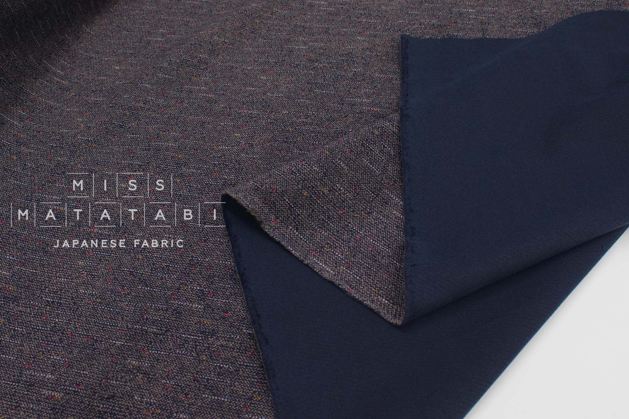 Japanese Fabric Nep Corduroy - blue - 50cm