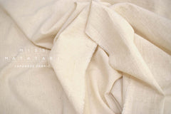 Japanese Fabric Washed Linen Blend Solids - unbleached - 50cm