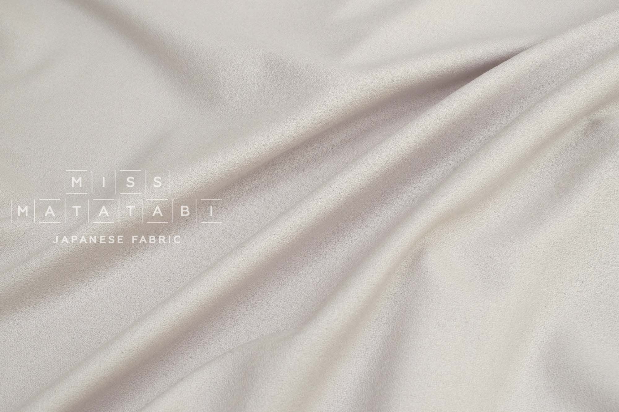 Japanese Fabric 100% Wool Crepe Georgette - greige - 50cm