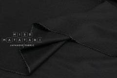 Japanese Fabric 100% Wool Crepe Georgette - black - 50cm