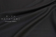 Japanese Fabric 100% Wool Crepe Georgette - black - 50cm