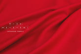 Japanese Fabric 100% Wool Crepe Georgette - red - 50cm