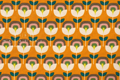 Japanese Fabric Retro Flowers - E - 50cm
