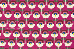 Japanese Fabric Retro Flowers - C - 50cm