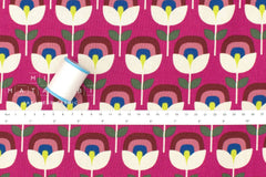 Japanese Fabric Retro Flowers - C - 50cm