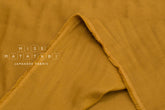 Japanese Fabric Solid 4-layer gauze - dark mustard - 50cm