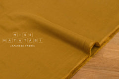Japanese Fabric Solid 4-layer gauze - dark mustard - 50cm