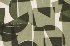 Japanese Fabric Architecture Linen Blend - grey green - 50cm