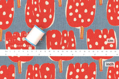 Japanese Fabric Prehistoric Floral - A - 50cm