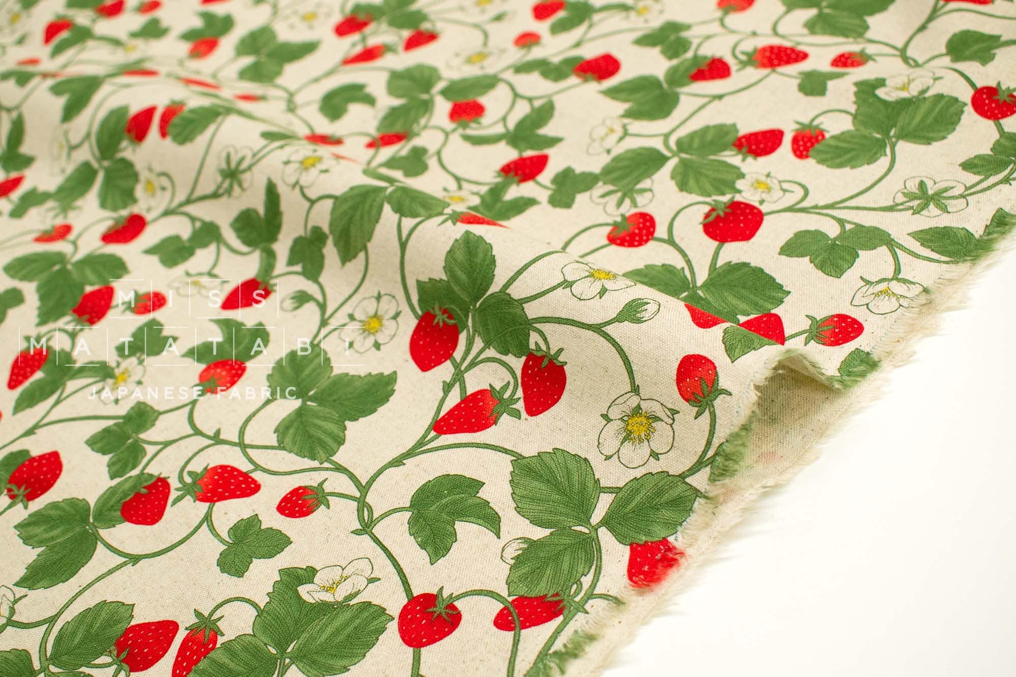Japanese Fabric Strawberry Vines - 50cm