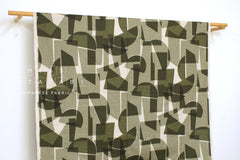 Japanese Fabric Architecture Linen Blend - grey green - 50cm