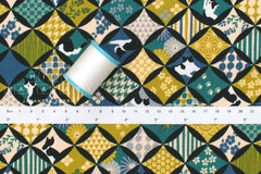 Japanese Fabric Hachiware Tuxedo Cat Shippotsunagi - 50cm