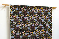 Japanese Fabric Cotton Seersucker Summer Festival Cats - E - 50cm
