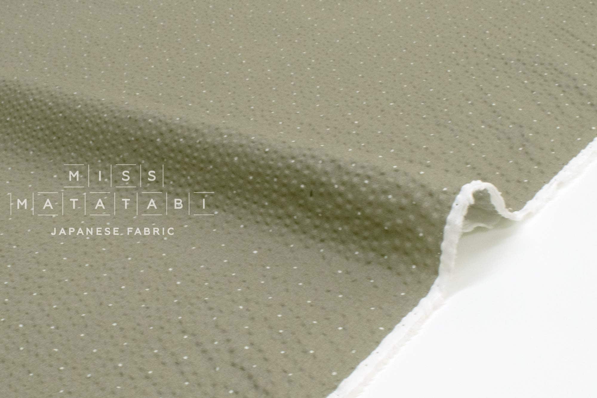 Japanese Fabric Cotton Seersucker Pindots - D - 50cm