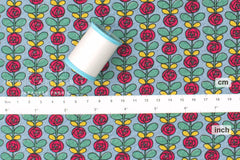 Japanese Fabric Cotton Seersucker Mini Roses - C - 50cm